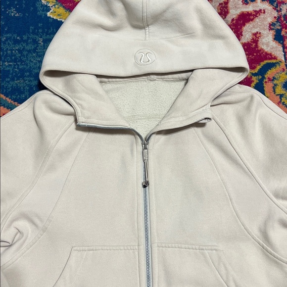 Lululemon Scuba jacket cropped full zip cream XS/small - Picture 2 of 5